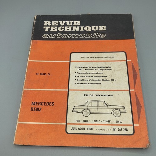 Revue technique mercedes 230 - revue, l
