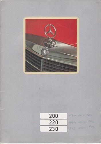 Catalogue brochure mercedes - brochure,